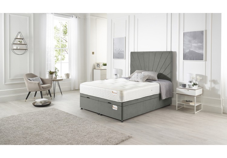 Platinum ottoman bed