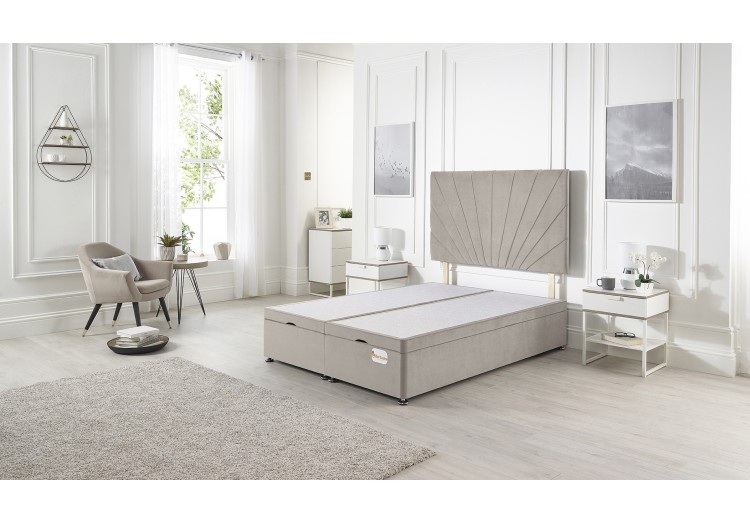 Platinum ottoman bed