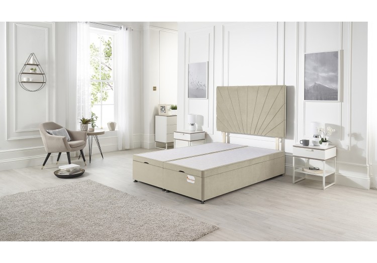 Platinum ottoman bed