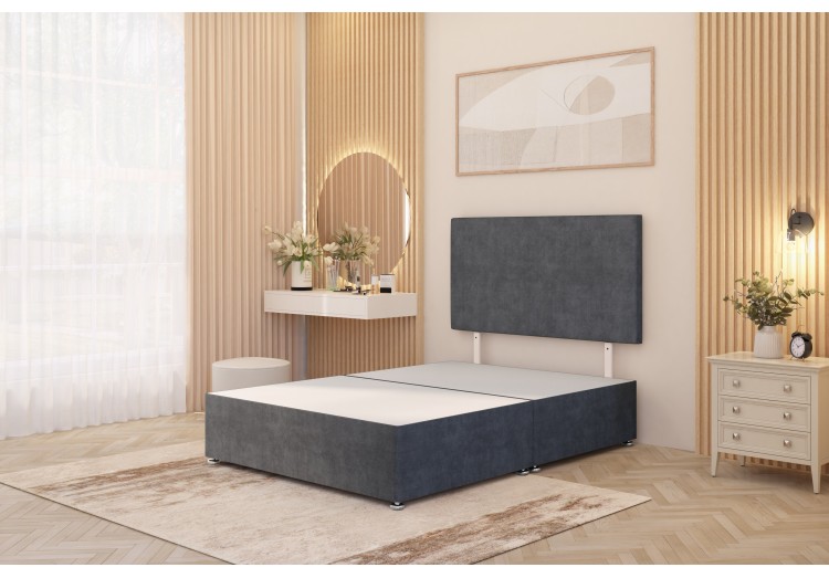 Doll Divan Base with headboard 2 drawers