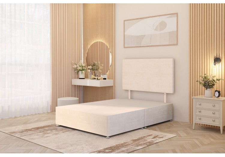 Doll Divan Base with headboard 2 drawers